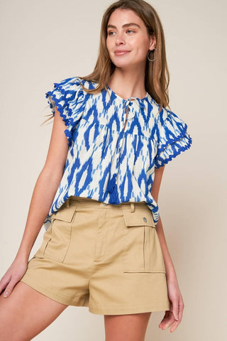 EFFORTLESS SELECTION WOVEN TOP - Glamourous Grace