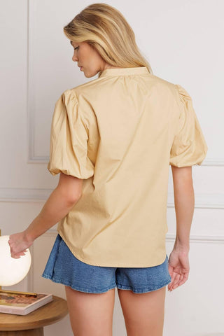 HIGH STANDARDS WOVEN TOP - Glamourous Grace