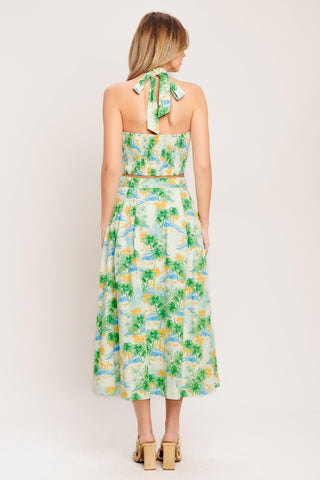 PICTURE PERFECT WOVEN TOP AND SKIRT SET - Glamourous Grace