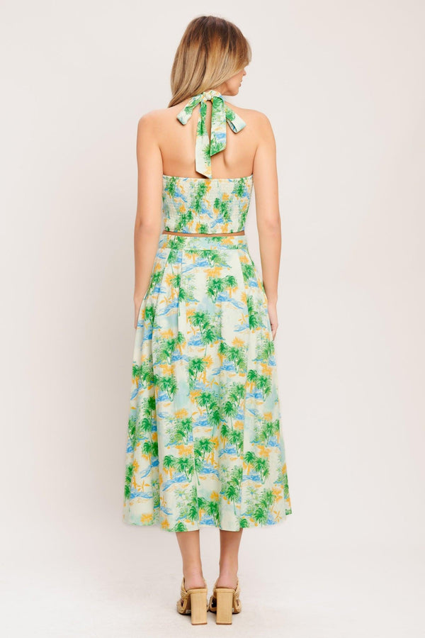PICTURE PERFECT WOVEN TOP AND SKIRT SET - Glamourous Grace