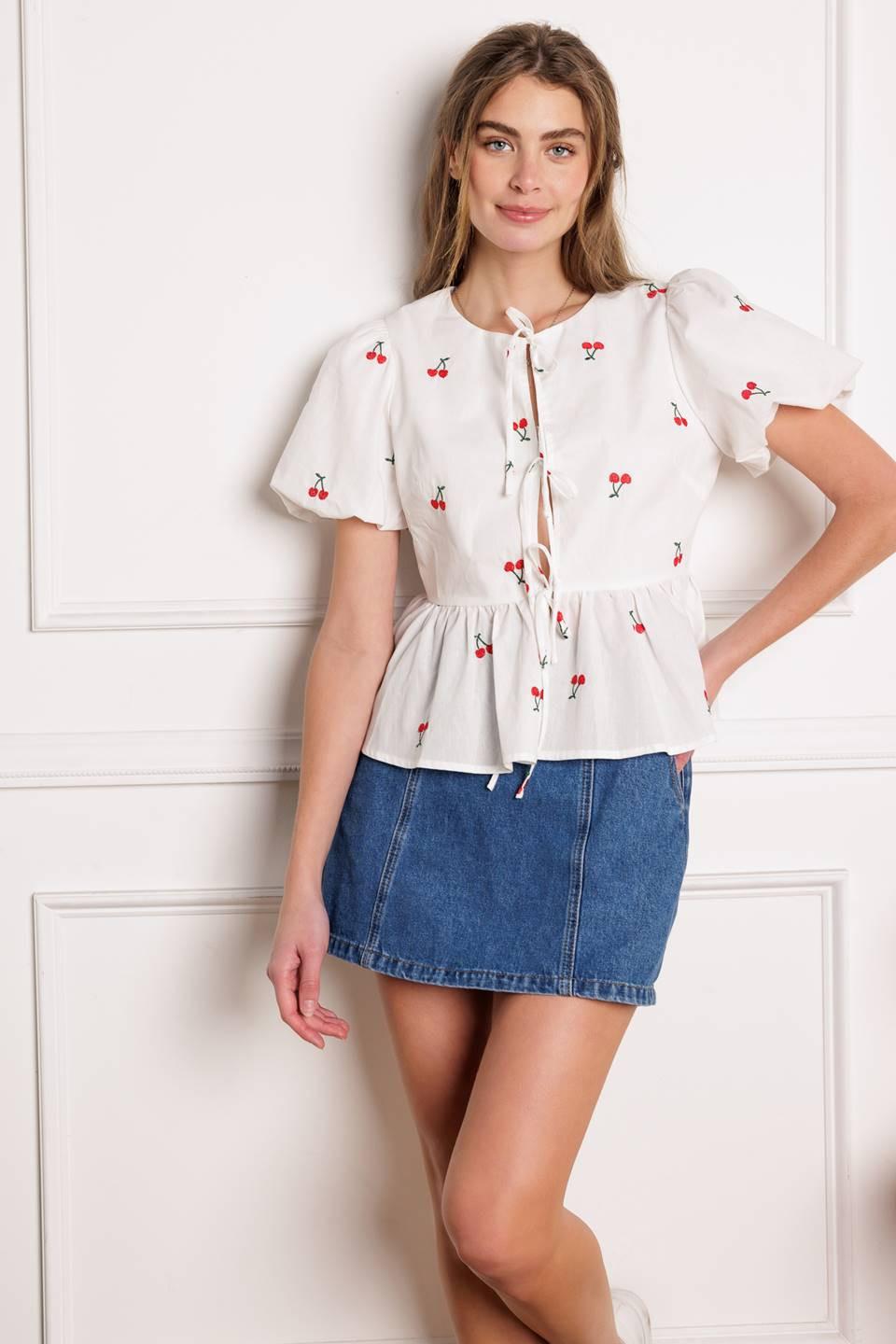 CLOSER THAN EVER WOVEN TOP - Glamourous Grace