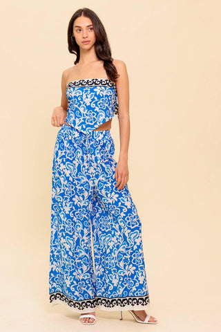 SPARKING INSPIRATION WOVEN TOP AND PANT SET - Glamourous Grace