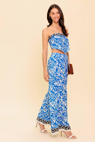 SPARKING INSPIRATION WOVEN TOP AND PANT SET - Glamourous Grace