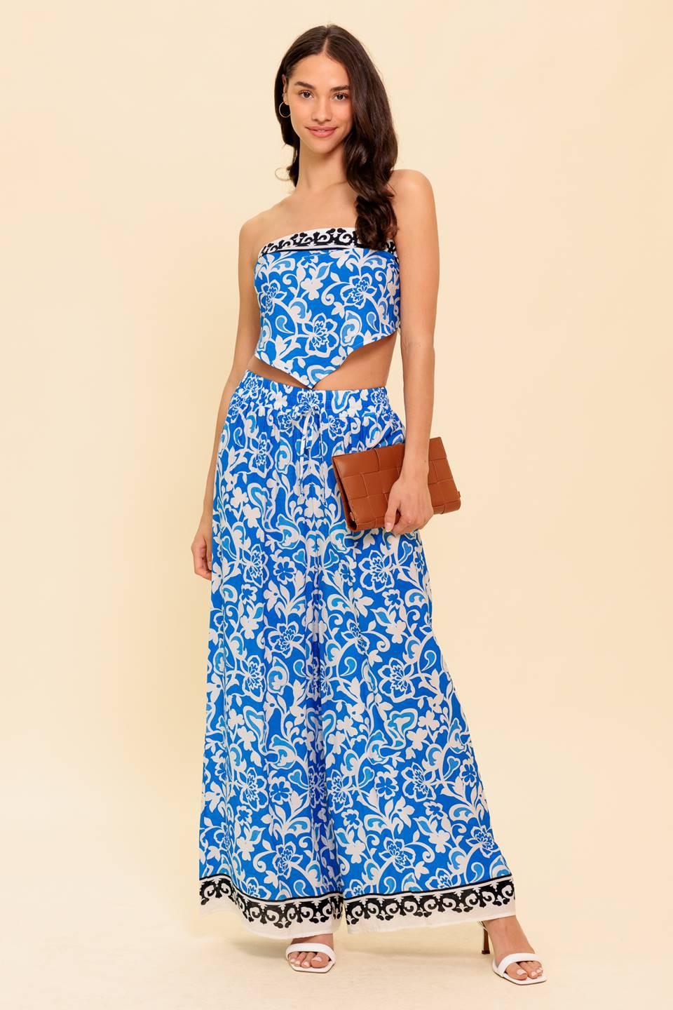 SPARKING INSPIRATION WOVEN TOP AND PANT SET - Glamourous Grace