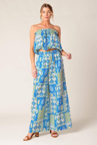LET'S GET OUT OF TOWN WOVEN TOP AND PANT SET - Glamourous Grace