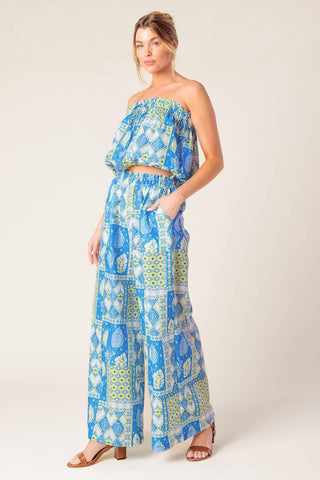 LET'S GET OUT OF TOWN WOVEN TOP AND PANT SET - Glamourous Grace