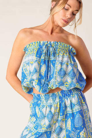 LET'S GET OUT OF TOWN WOVEN TOP AND PANT SET - Glamourous Grace
