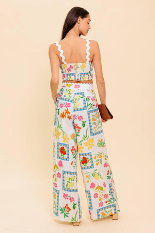 MARIGOLD IVORY WOVEN TOP AND PANT SET - Glamourous Grace