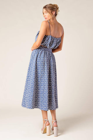 THE BEAUTY OF NOW WOVEN EYELET TOP AND SKIRT SET - Glamourous Grace