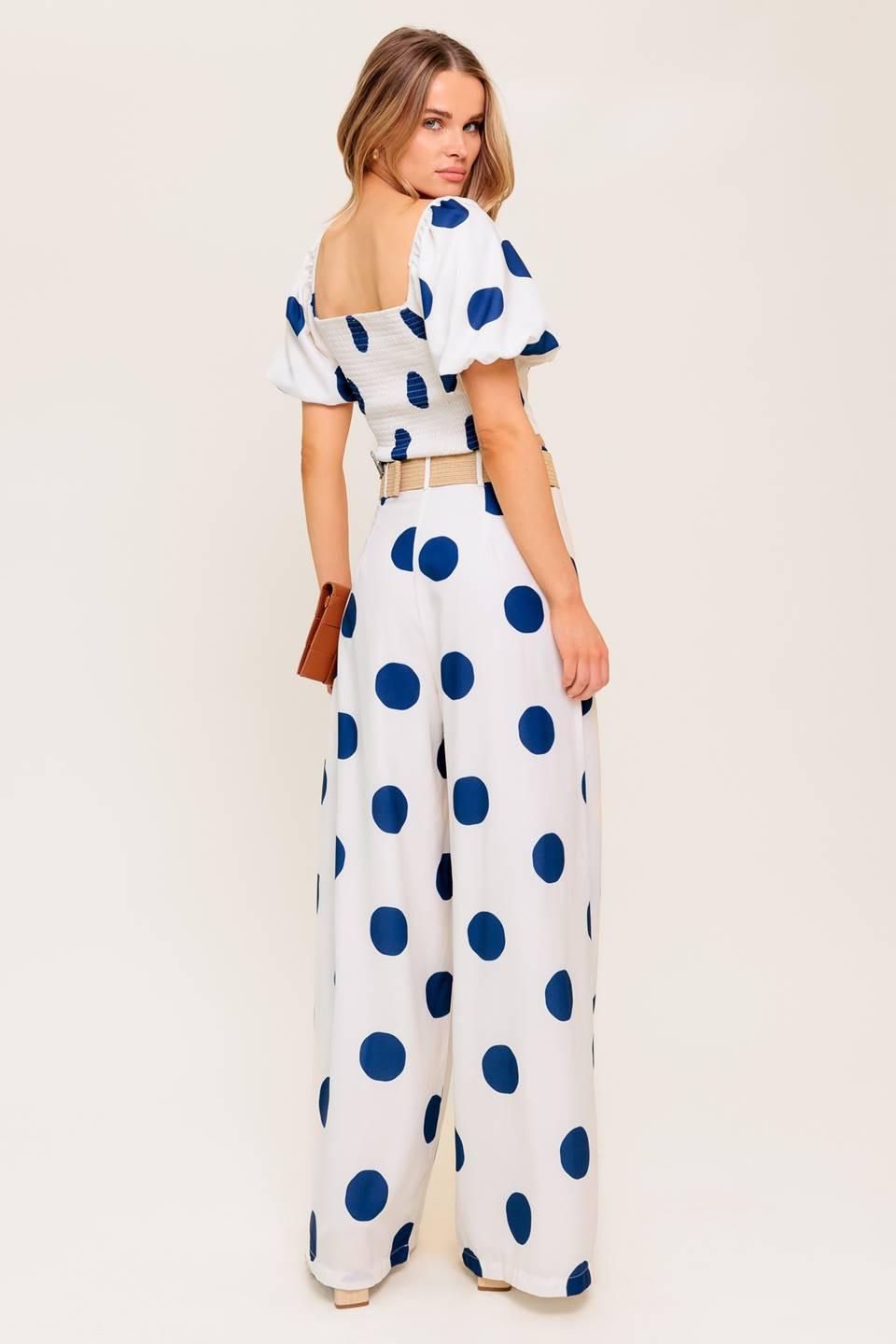 COCONUT KISS  NAVY TOP AND PANT SET - Glamourous Grace