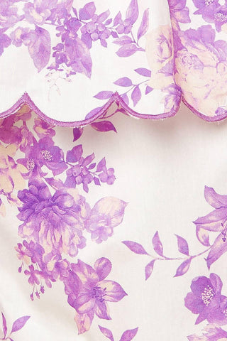 DARING DIVA LAVENDER WOVEN TOP AND SHORTS SET - Glamourous Grace