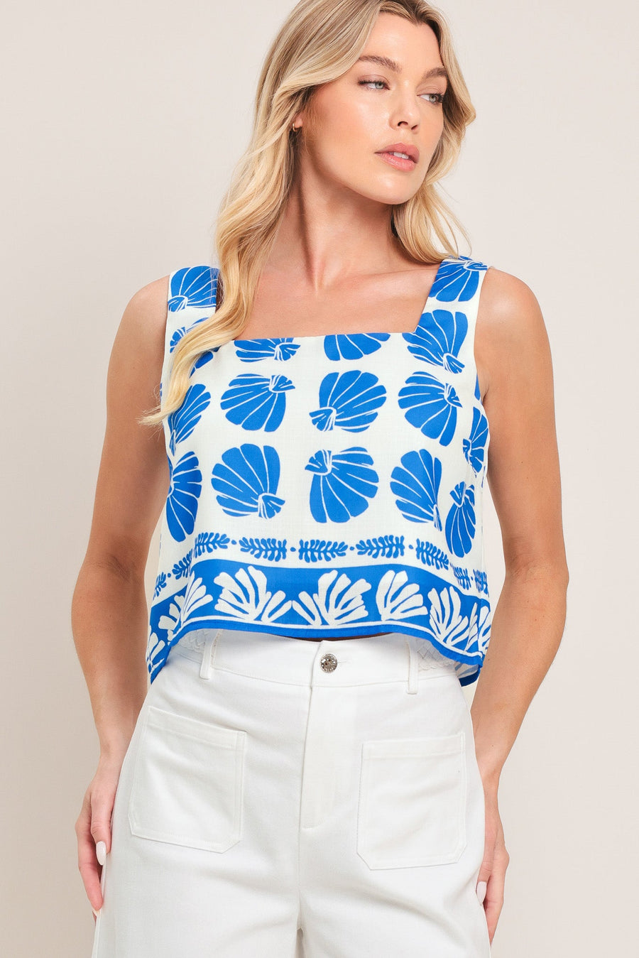 ISLAND SHELL WOVEN TOP AND PANT SET - Glamourous Grace