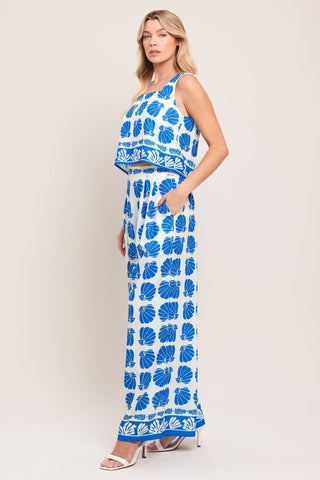 ISLAND SHELL WOVEN TOP AND PANT SET - Glamourous Grace