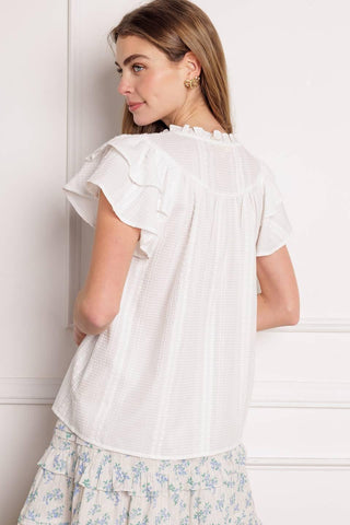CLOSER THAN EVER WOVEN TOP - Glamourous Grace