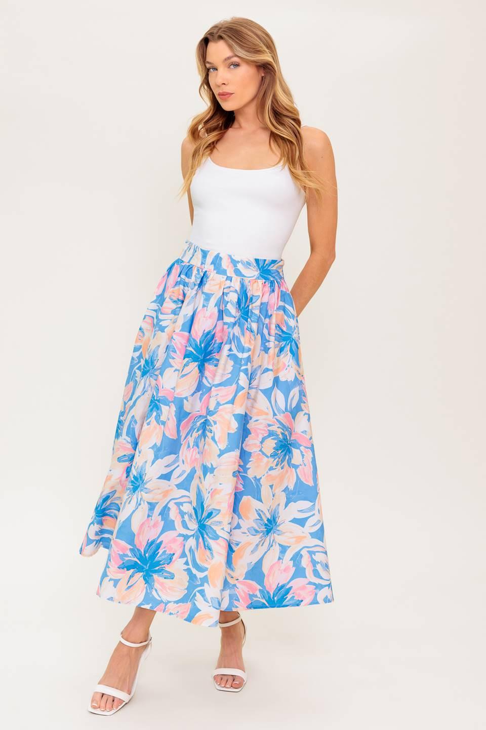 GOLDEN HOUR HARMONY WOVEN TOP AND SKIRT SET - Glamourous Grace