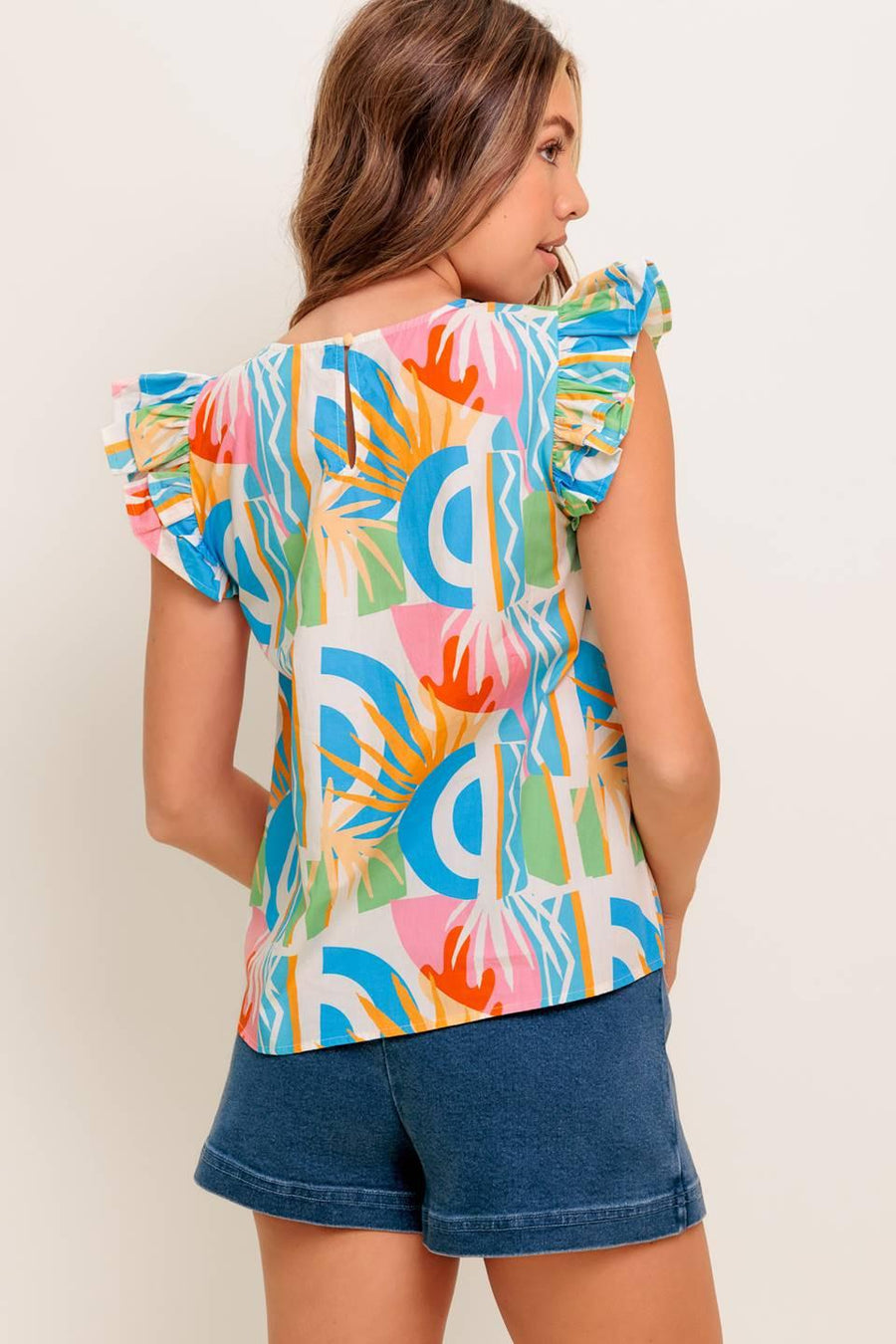 VACATION STATE OF MIND WOVEN TOP - Glamourous Grace