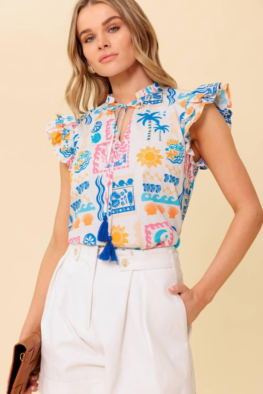 VENTURA VISION WOVEN TOP - Glamourous Grace