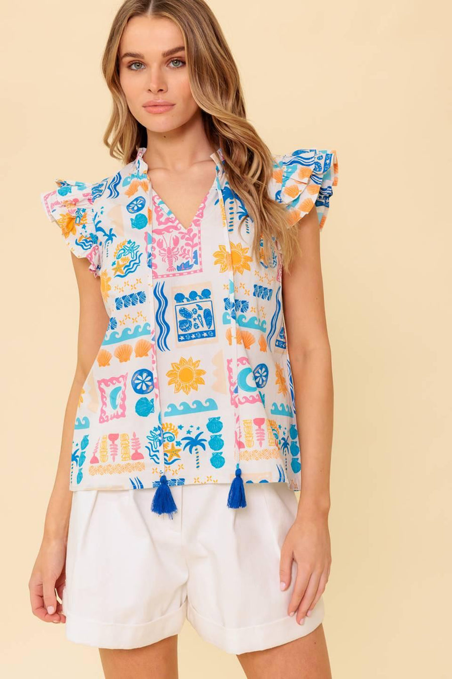 VENTURA VISION WOVEN TOP - Glamourous Grace