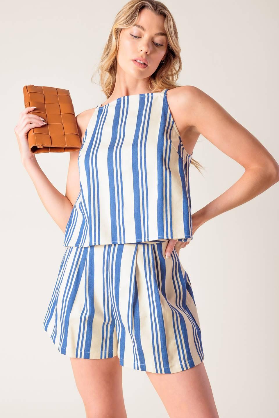 AROUND THE WORLD WOVEN TOP AND SHORT SET - Glamourous Grace