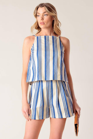 AROUND THE WORLD WOVEN TOP AND SHORT SET - Glamourous Grace
