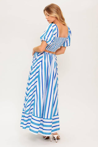 GARDEN WHISPERS WOVEN TOP AND SKIRT SET - Glamourous Grace