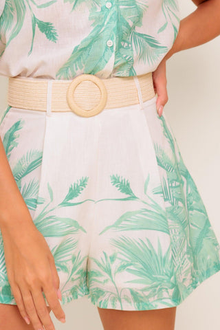 GARDEN LIGHT WOVEN TOP AND SHORT SET - Glamourous Grace