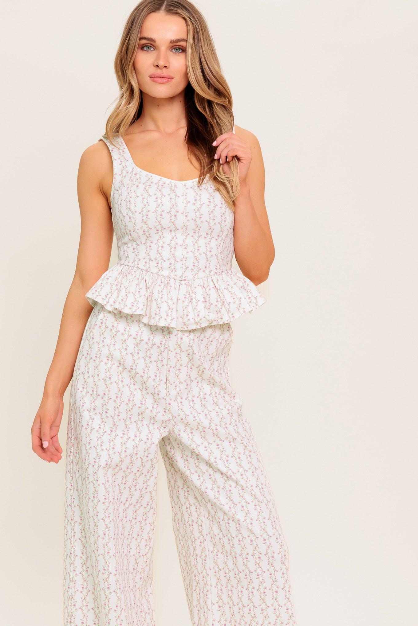 CITRUS FLOW IVORY WOVEN TOP - Glamourous Grace