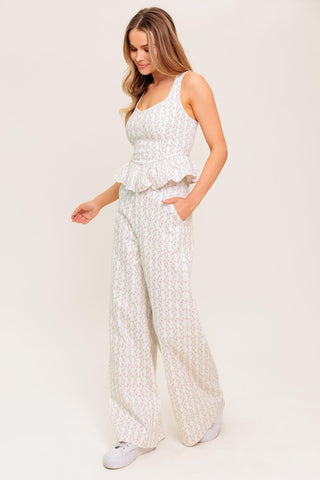CITRUS FLOW IVORY WOVEN TOP - Glamourous Grace