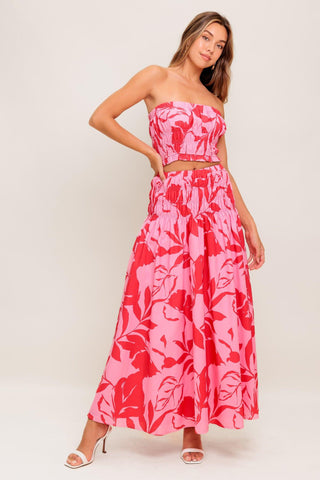 ANYTHING I WANT WOVEN TOP AND SKIRT SET - Glamourous Grace