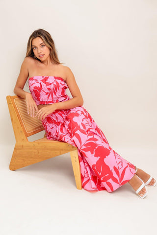 ANYTHING I WANT WOVEN TOP AND SKIRT SET - Glamourous Grace