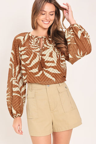 WARM BREEZE WOVEN TOP - Glamourous Grace