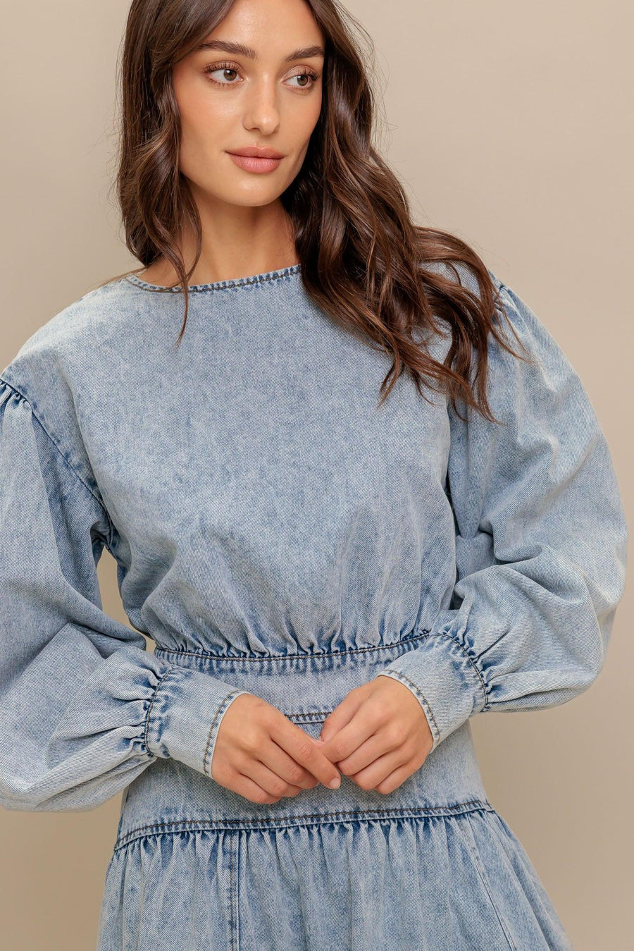 AMERICAN BLEND DENIM TOP - Glamourous Grace
