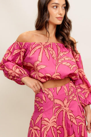 PARADISE MATCH WOVEN TOP AND SKIRT SET - Glamourous Grace