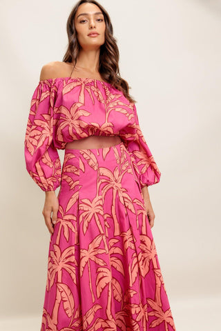 PARADISE MATCH WOVEN TOP AND SKIRT SET - Glamourous Grace