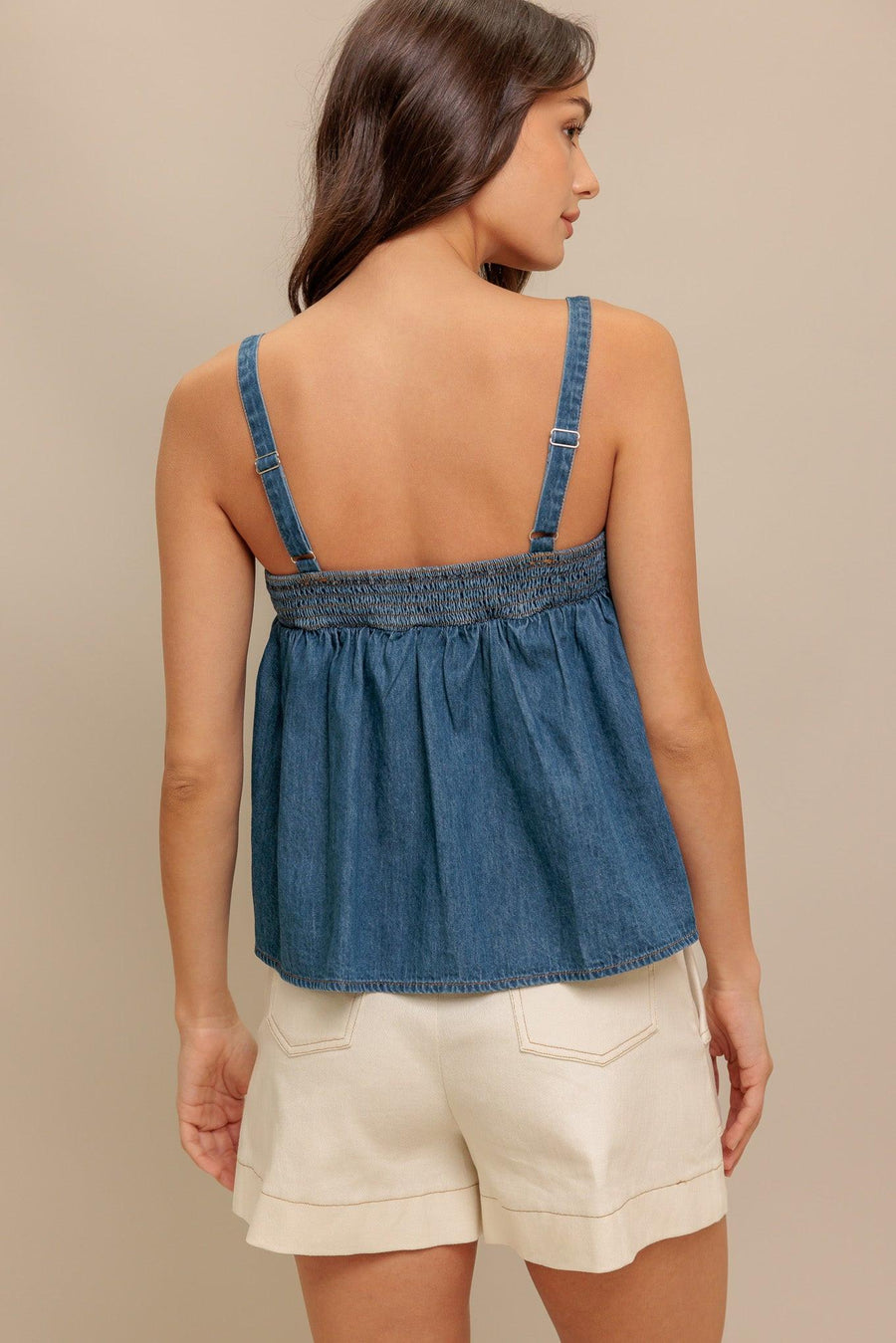 URBAN SERENITY DENIM TOP - Glamourous Grace
