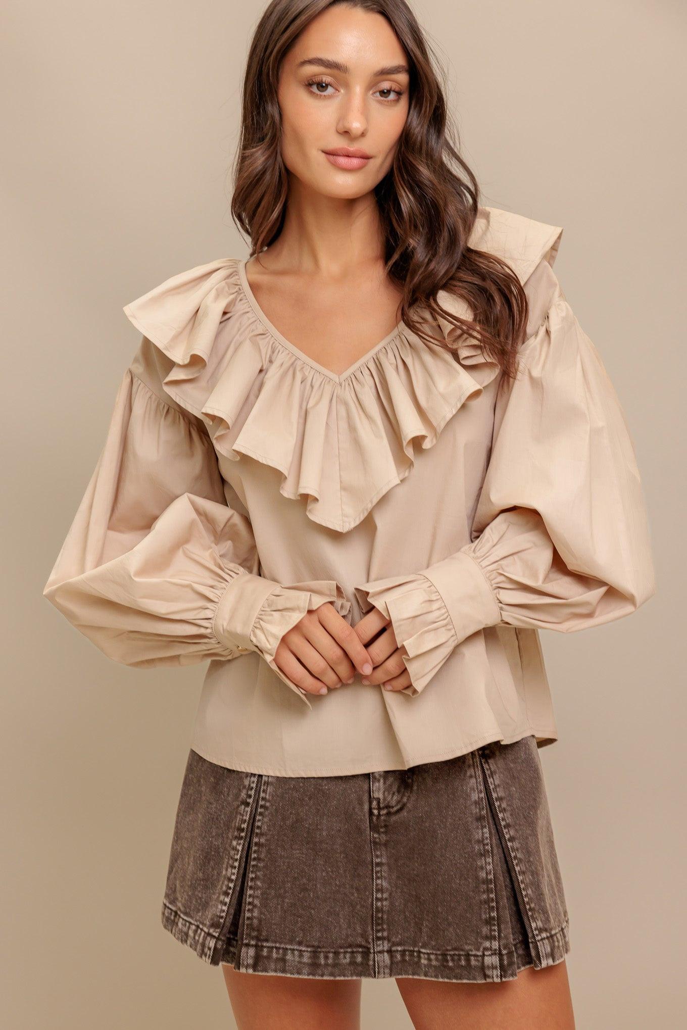 COUTURE CODE WOVEN TOP - Glamourous Grace