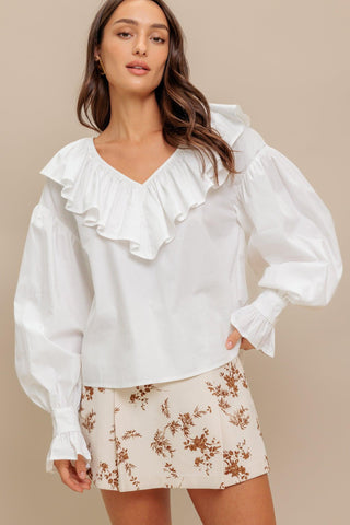 COUTURE CODE WOVEN TOP - Glamourous Grace