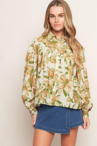 WILDFLOWER BREEZE WOVEN TOP - Glamourous Grace