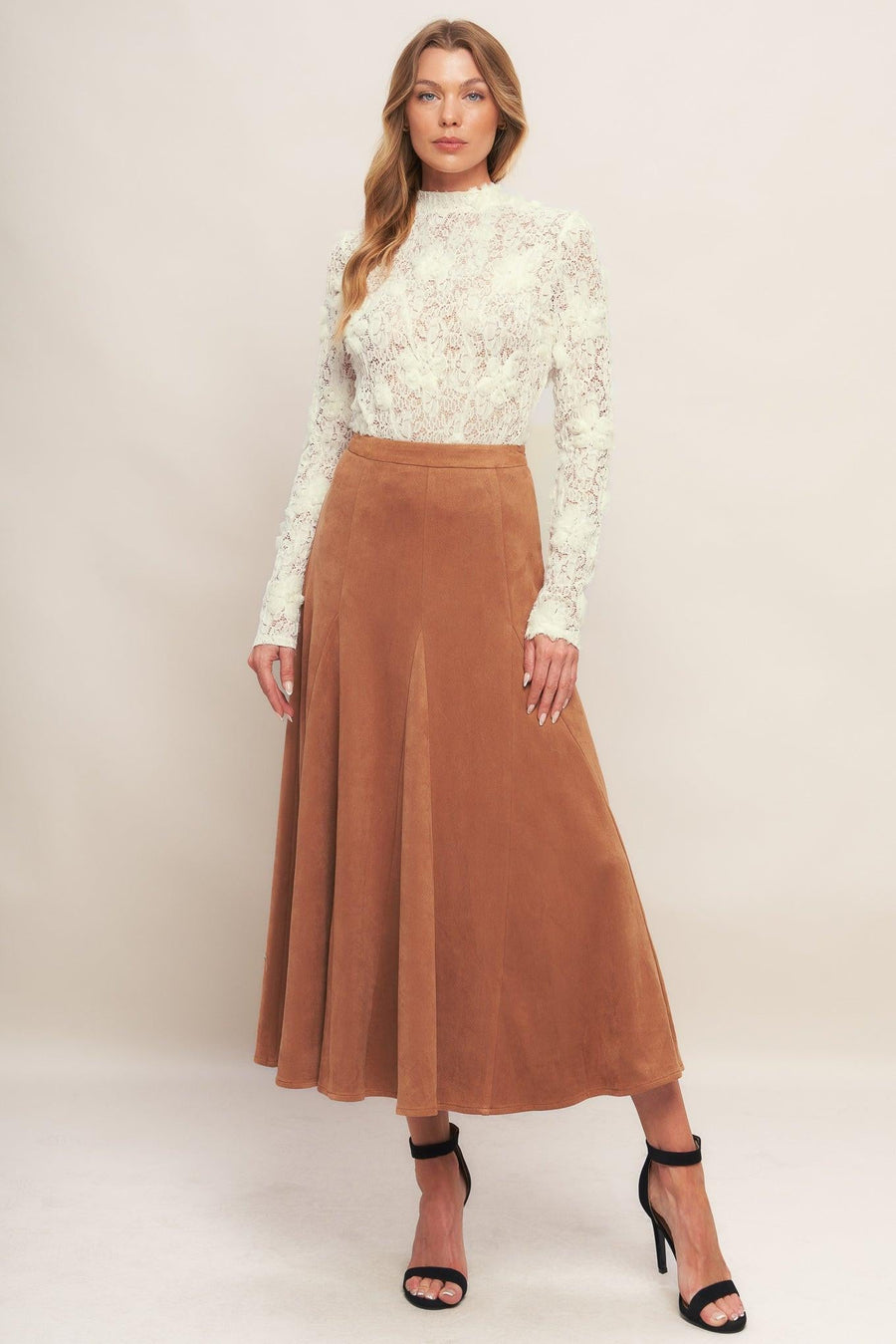 ROMANTIC SHEER FLORAL SWEATER TOP - Glamourous Grace