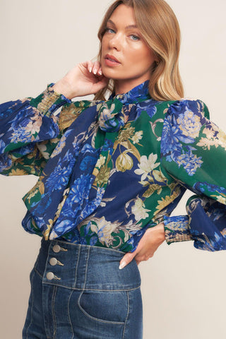 ROYAL TAPESTRY WOVEN TOP - Glamourous Grace