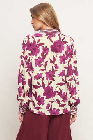 SWEET BOTANICAL CHARM WOVEN TOP - Glamourous Grace