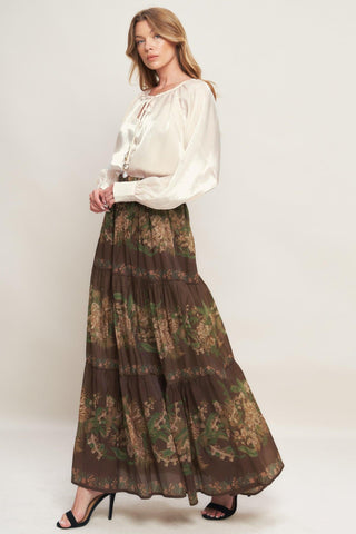 ETERNAL PEARL CHARM WOVEN PEASANT TOP - Glamourous Grace