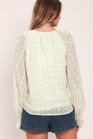 MILK & MOONLIGHT WOVEN TOP