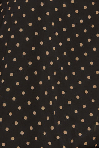 MIDNIGHT DOT CHIC WOVEN TOP