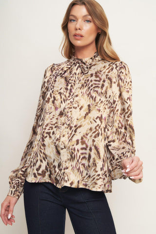 WILD CHIC CREAM WOVEN TOP - Glamourous Grace