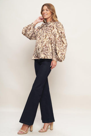 WILD CHIC CREAM WOVEN TOP - Glamourous Grace