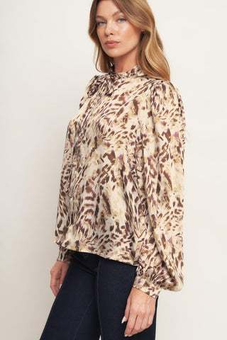 WILD CHIC CREAM WOVEN TOP - Glamourous Grace