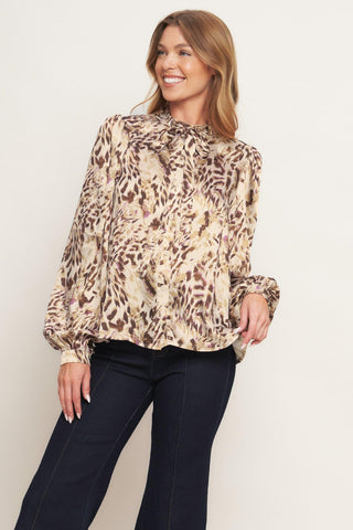WILD CHIC CREAM WOVEN TOP - Glamourous Grace