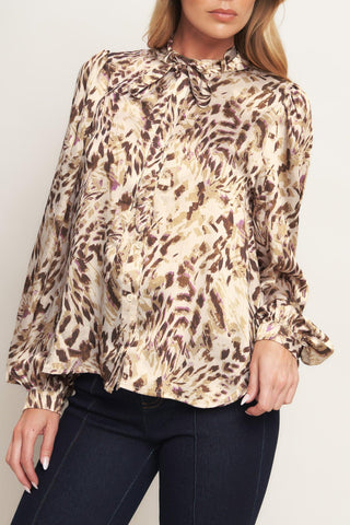 WILD CHIC CREAM WOVEN TOP - Glamourous Grace