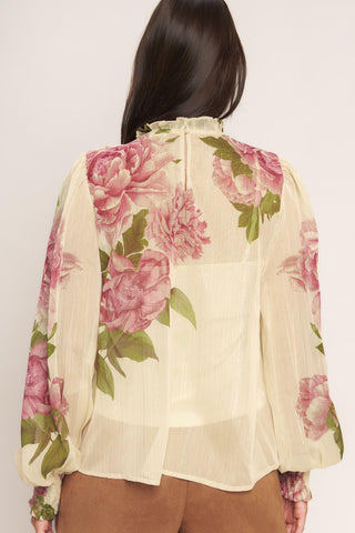 ROMANTIC HERITAGE WOVEN TOP - Glamourous Grace